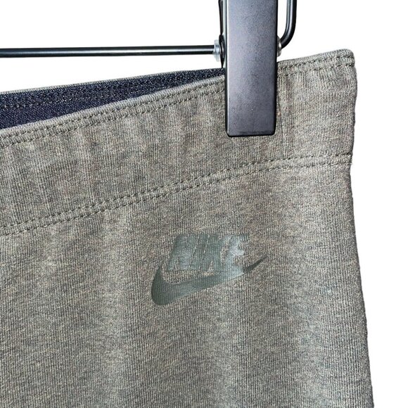 Nike Just Do It Leggings Logo Band Just Do It Pant Leg Text Olive Green Stretchy - Picture 9 of 12